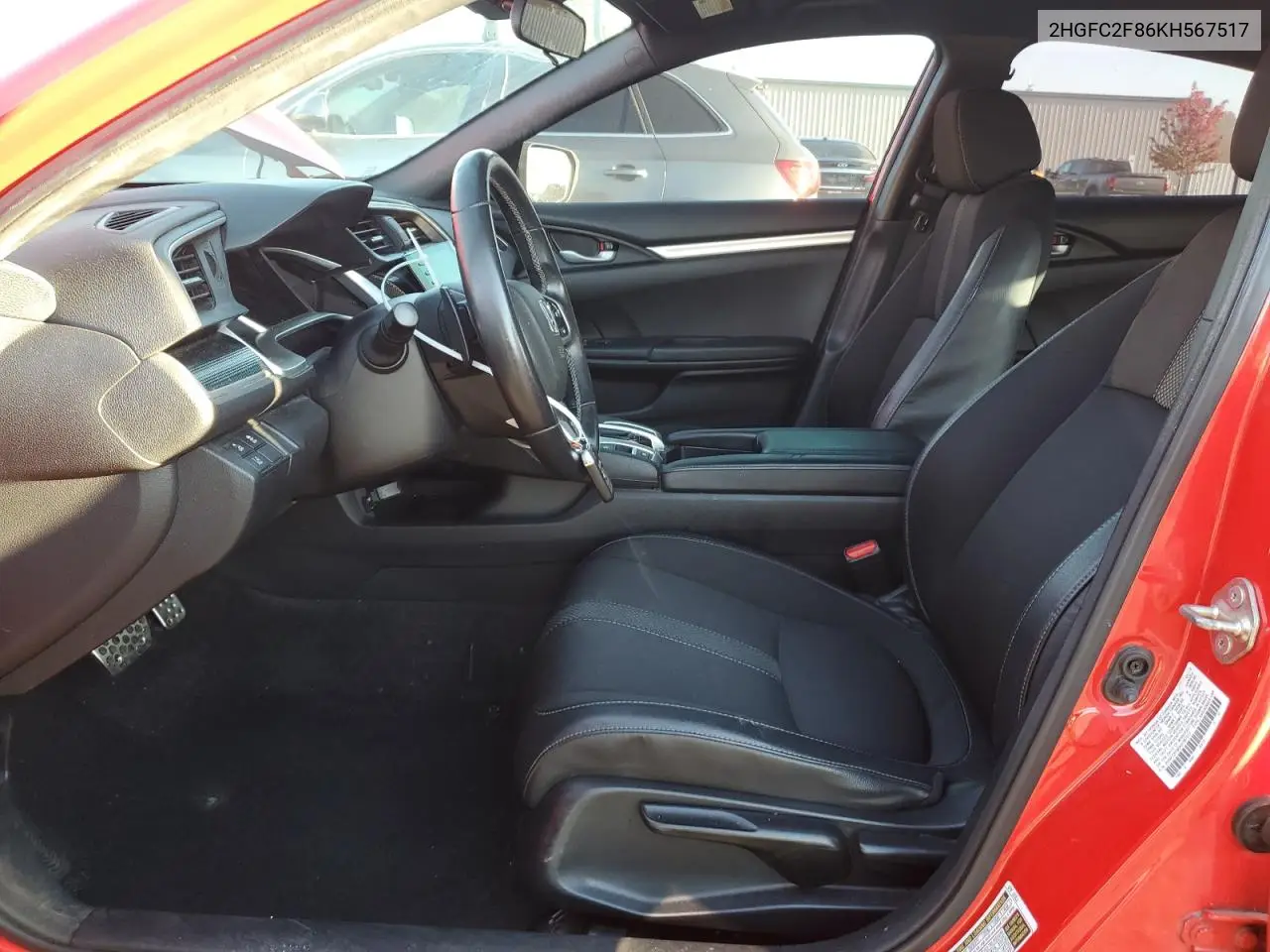 2HGFC2F86KH567517 2019 Honda Civic Sport