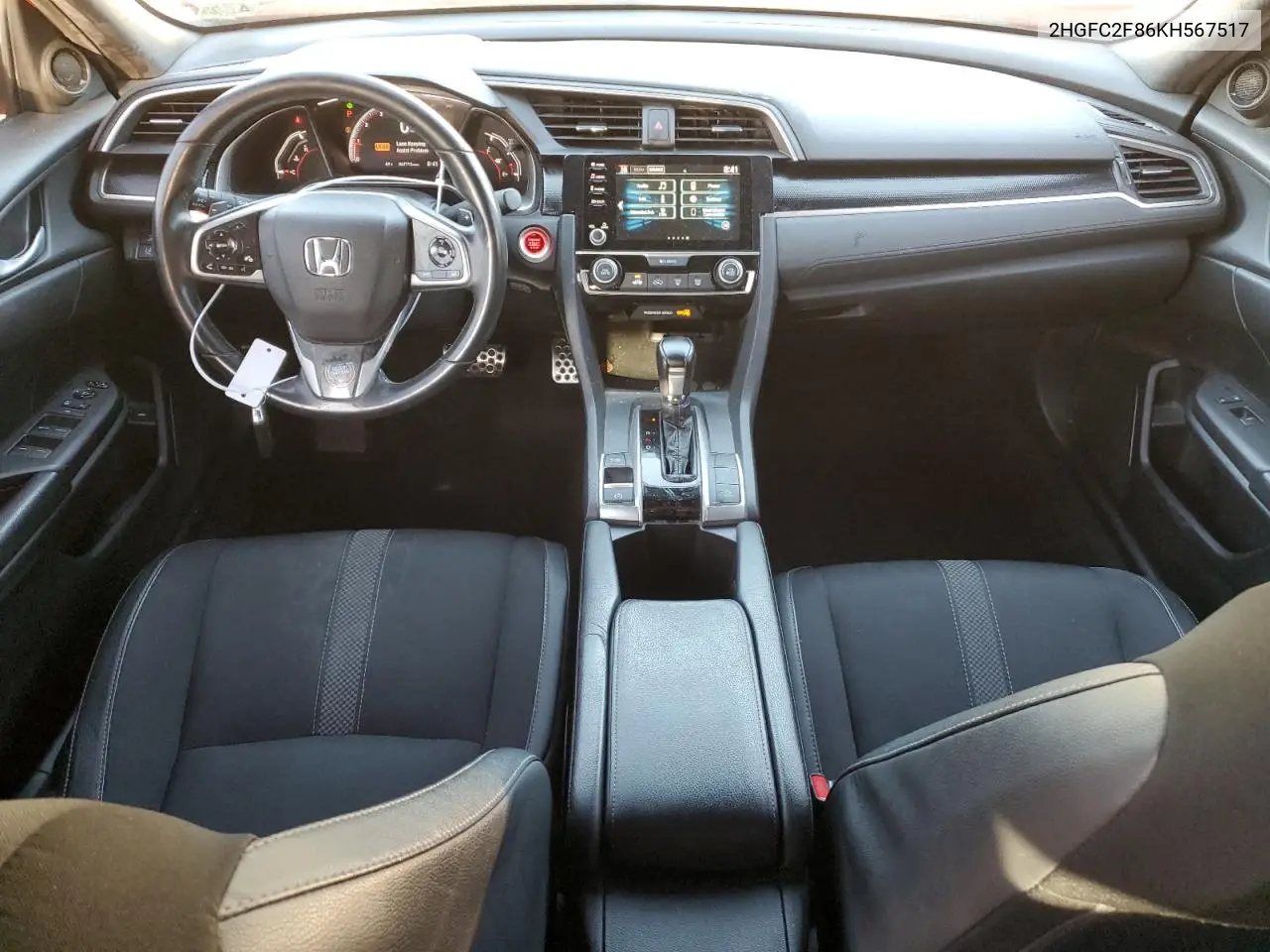 2HGFC2F86KH567517 2019 Honda Civic Sport