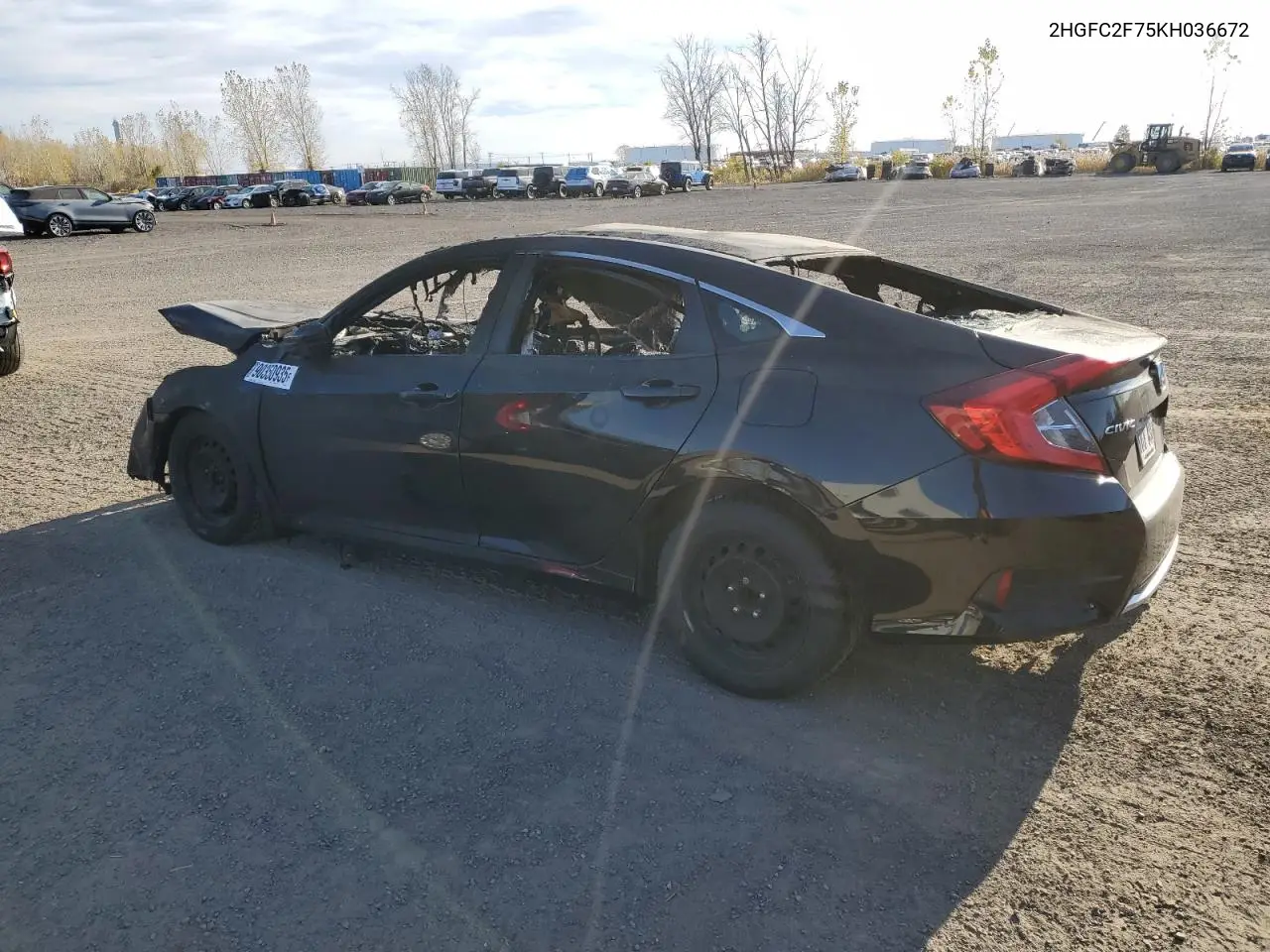 2HGFC2F75KH036672 2019 Honda Civic Ex