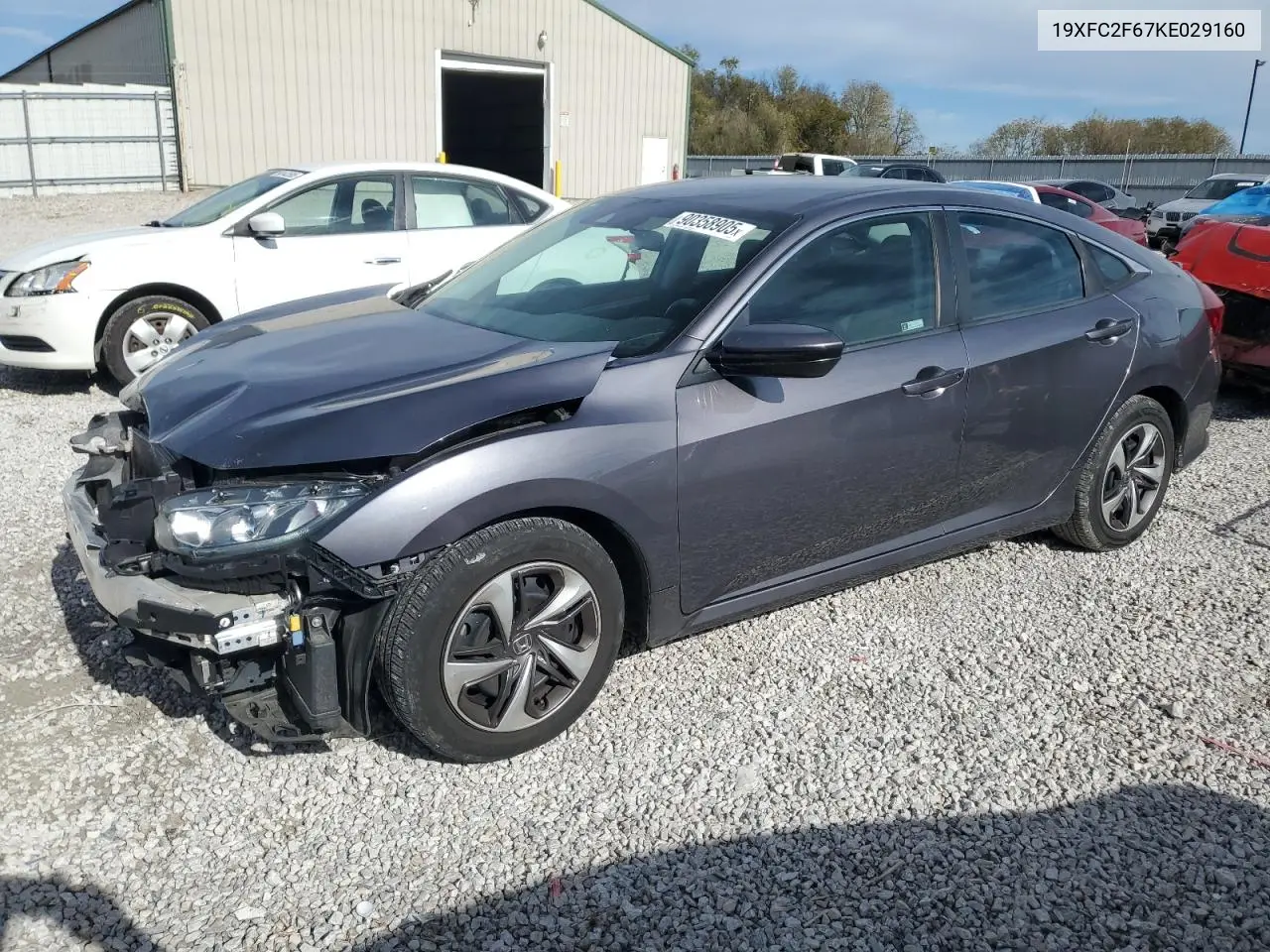 19XFC2F67KE029160 2019 Honda Civic Lx