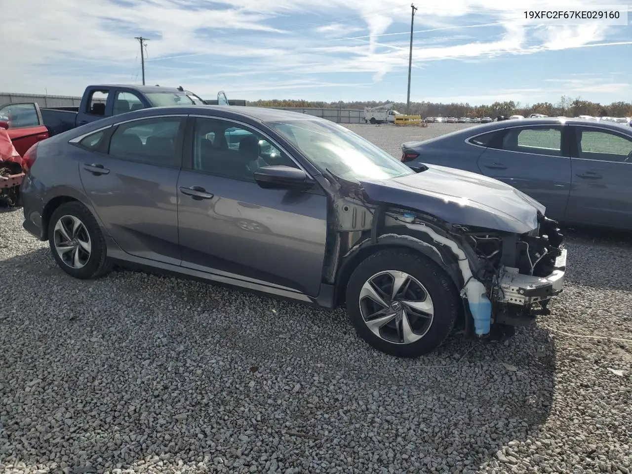 19XFC2F67KE029160 2019 Honda Civic Lx
