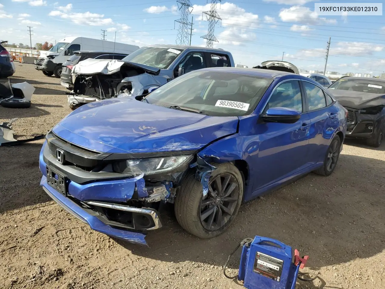 19XFC1F33KE012310 2019 Honda Civic Ex