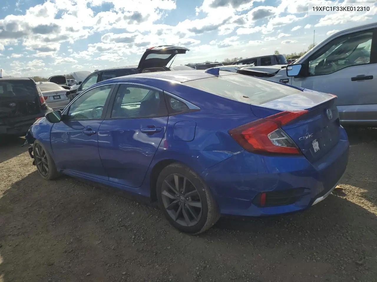 19XFC1F33KE012310 2019 Honda Civic Ex