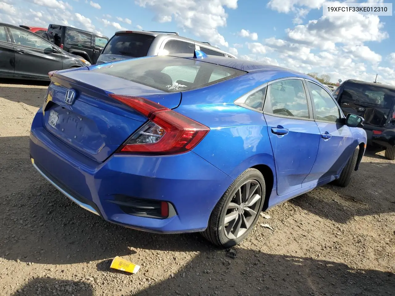 19XFC1F33KE012310 2019 Honda Civic Ex