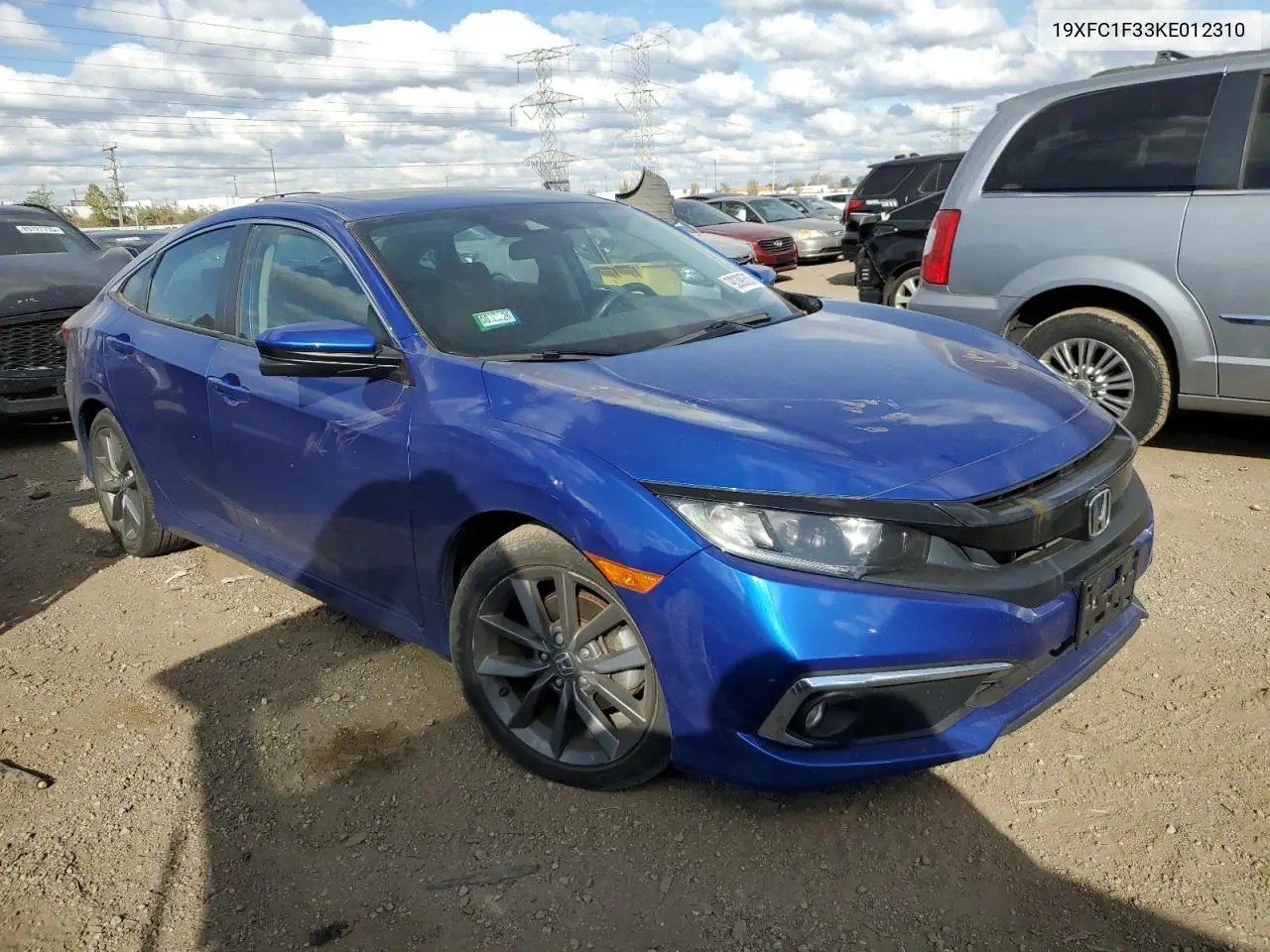 19XFC1F33KE012310 2019 Honda Civic Ex