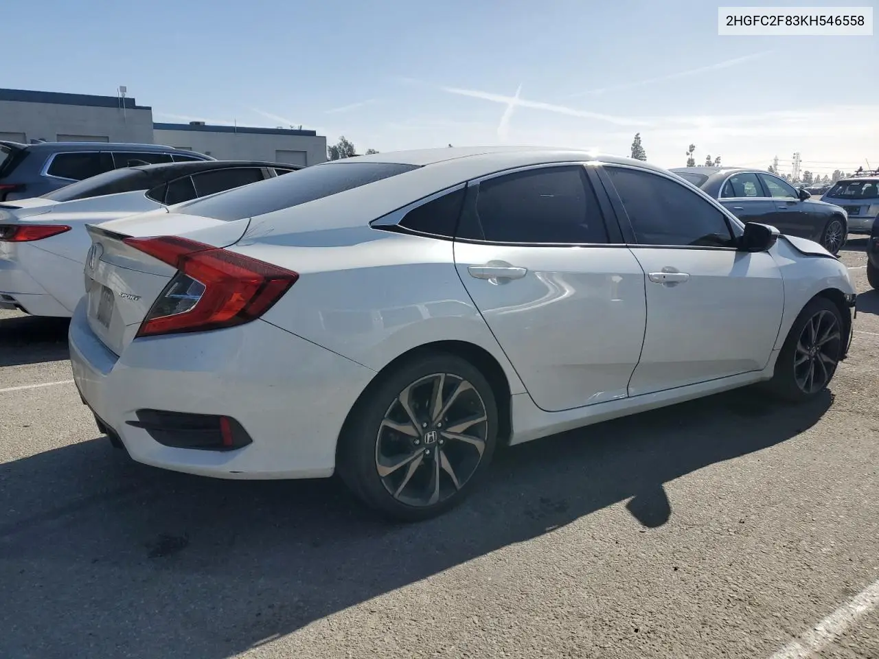 2HGFC2F83KH546558 2019 Honda Civic Sport