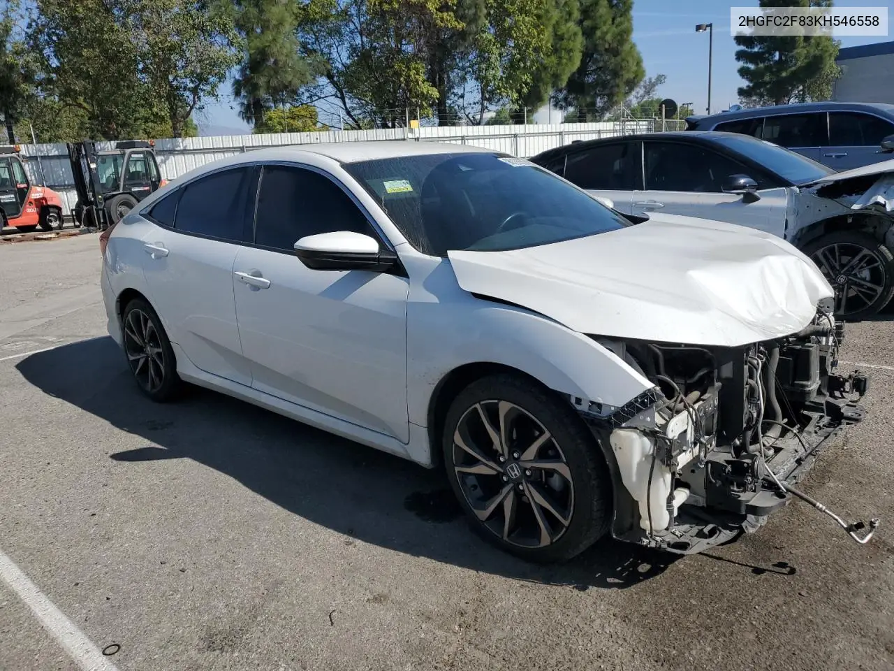 2HGFC2F83KH546558 2019 Honda Civic Sport