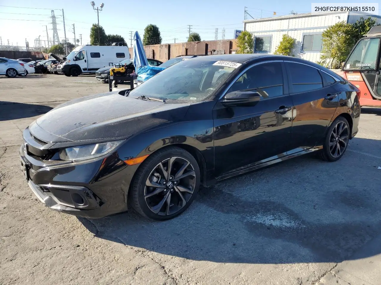 2HGFC2F87KH515510 2019 Honda Civic Sport