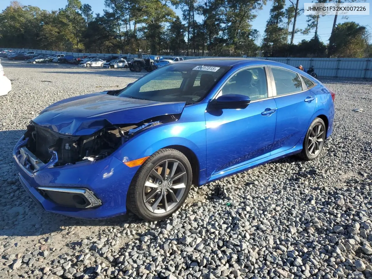 JHMFC1F32KX007226 2019 Honda Civic Ex