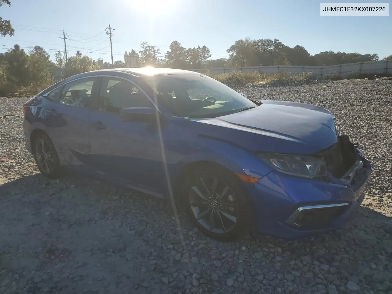 JHMFC1F32KX007226 2019 Honda Civic Ex