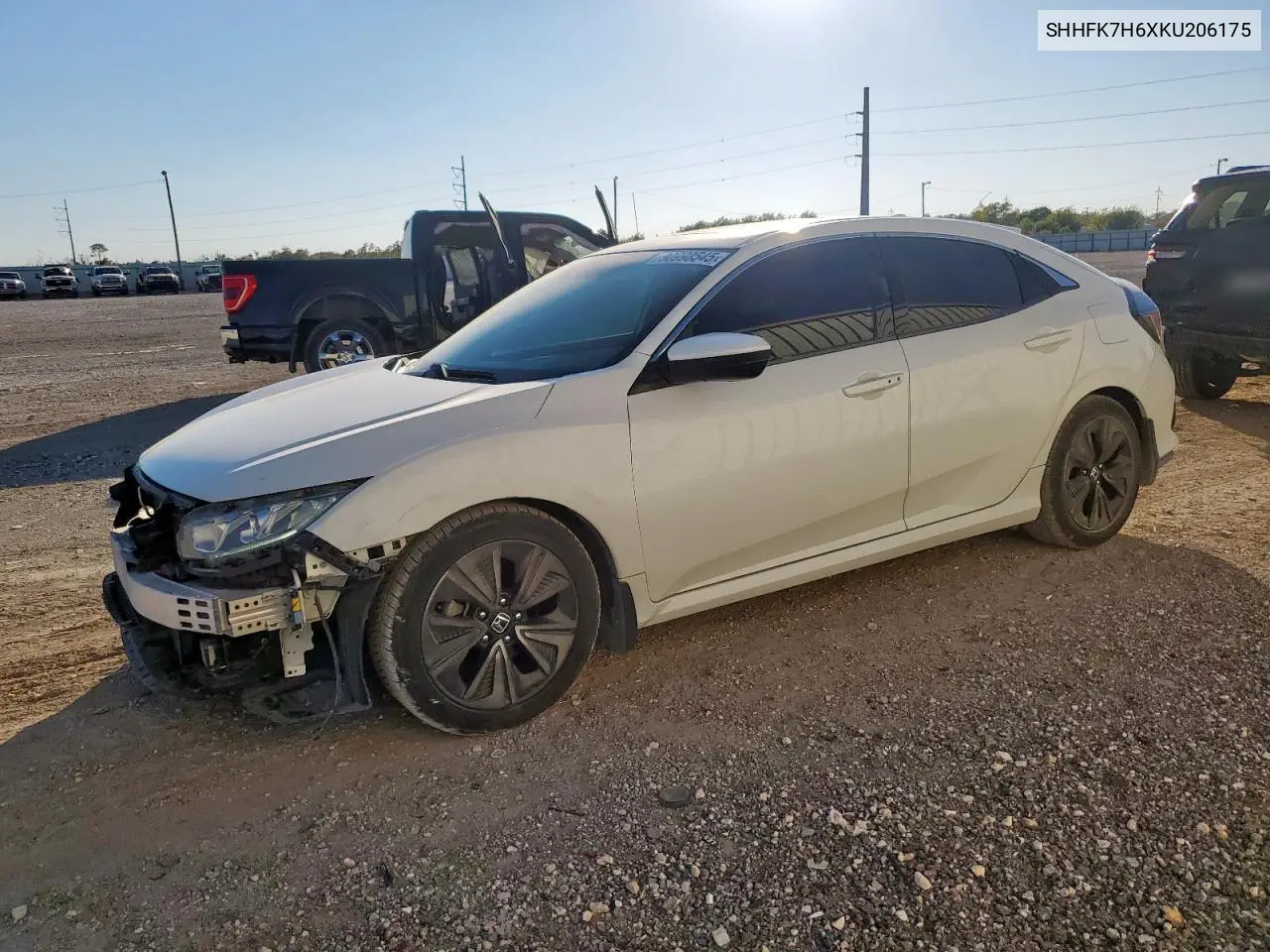 SHHFK7H6XKU206175 2019 Honda Civic Ex