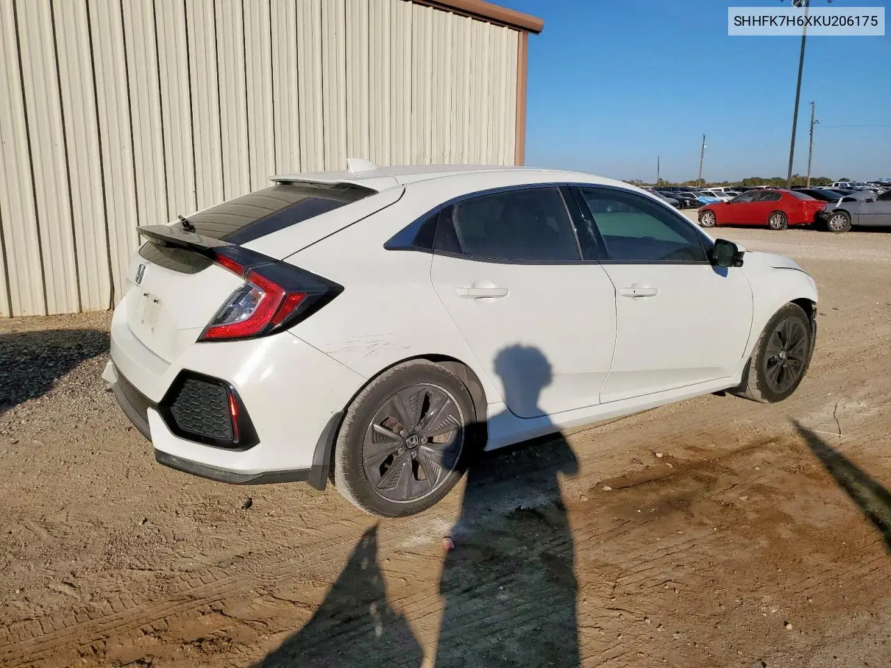 SHHFK7H6XKU206175 2019 Honda Civic Ex