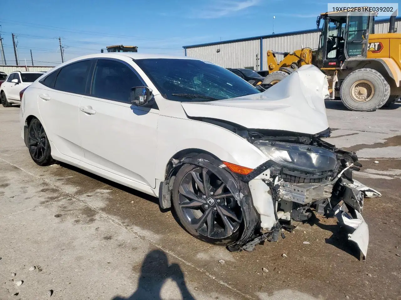 19XFC2F81KE039202 2019 Honda Civic Sport