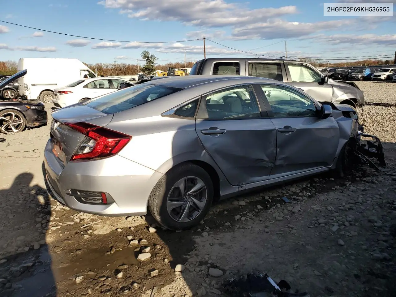 2HGFC2F69KH536955 2019 Honda Civic Lx