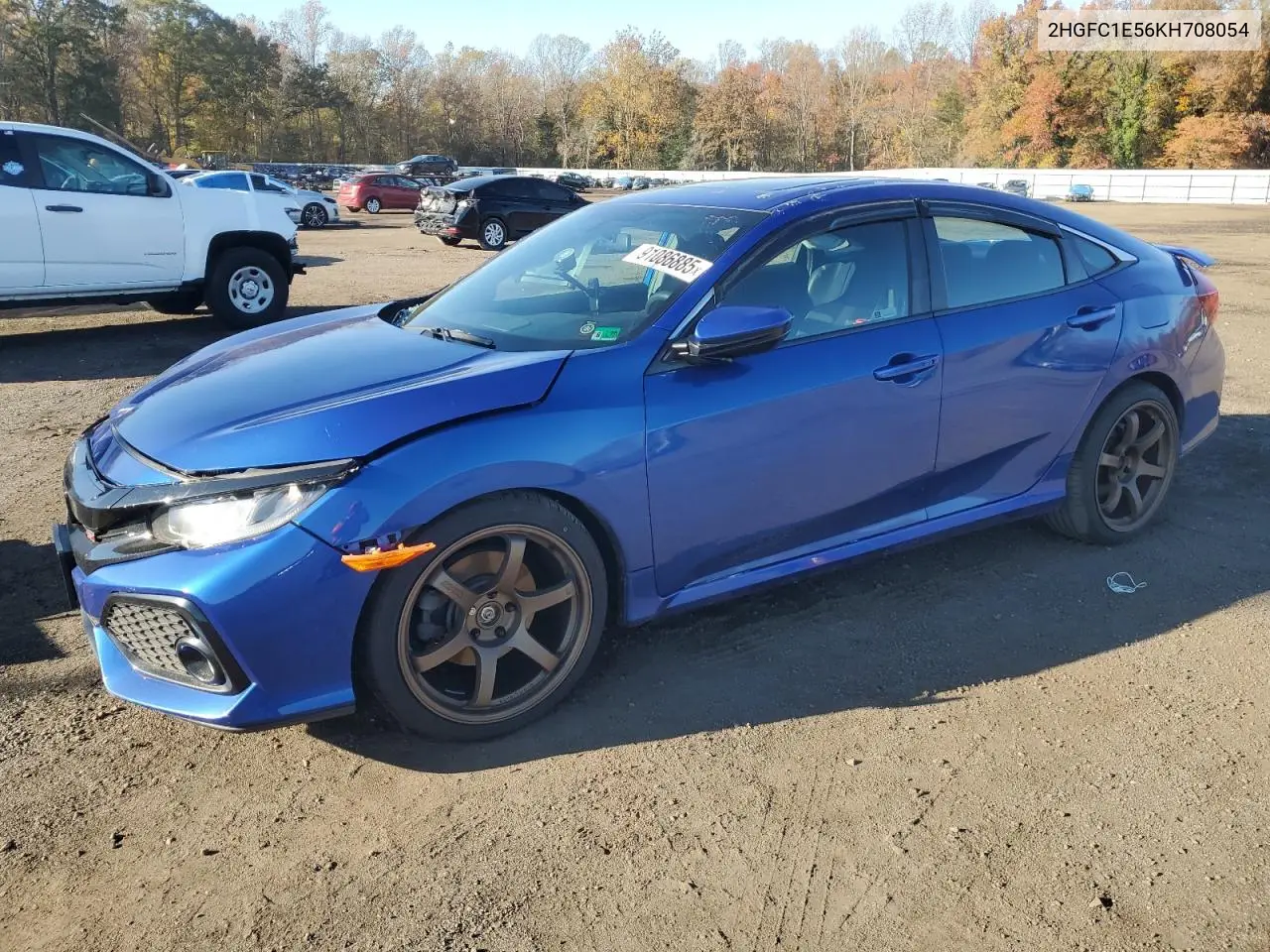 2HGFC1E56KH708054 2019 Honda Civic Si
