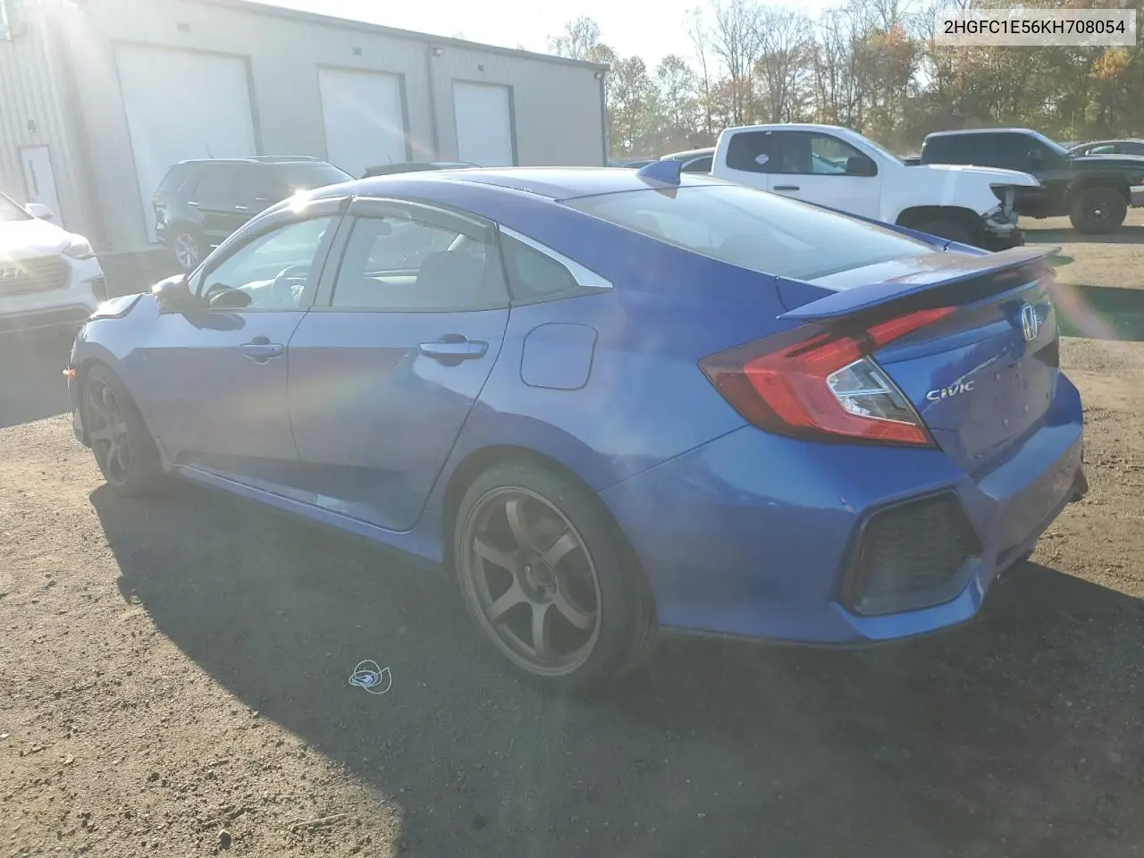 2HGFC1E56KH708054 2019 Honda Civic Si