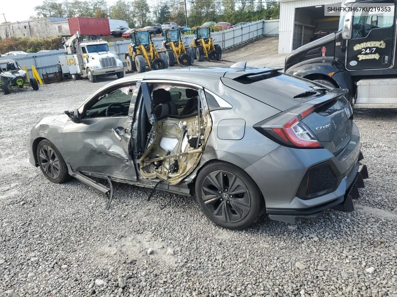 SHHFK7H67KU219353 2019 Honda Civic Ex