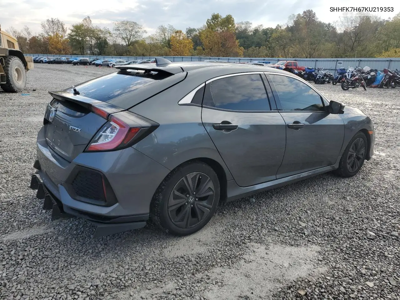 SHHFK7H67KU219353 2019 Honda Civic Ex