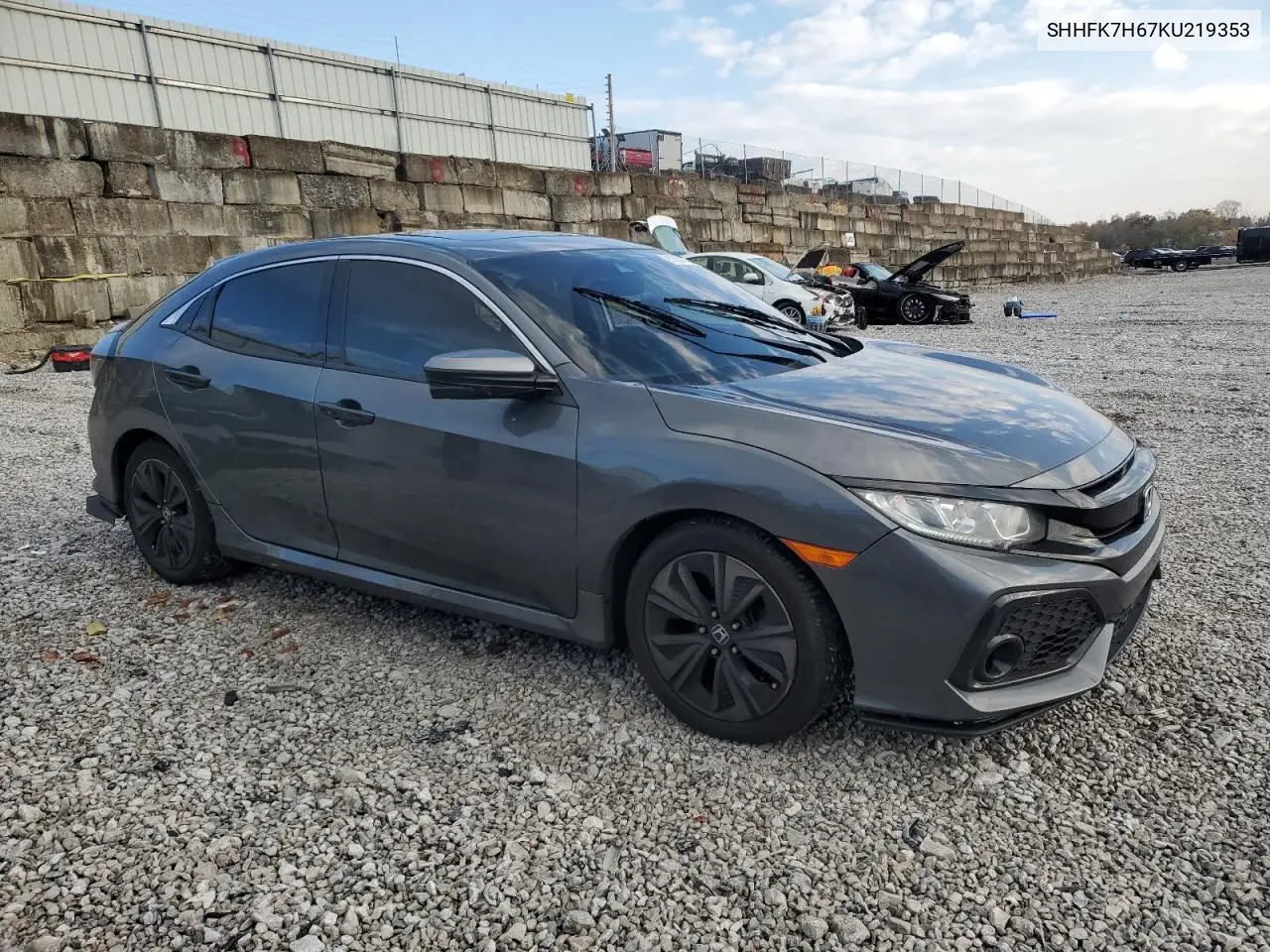 SHHFK7H67KU219353 2019 Honda Civic Ex