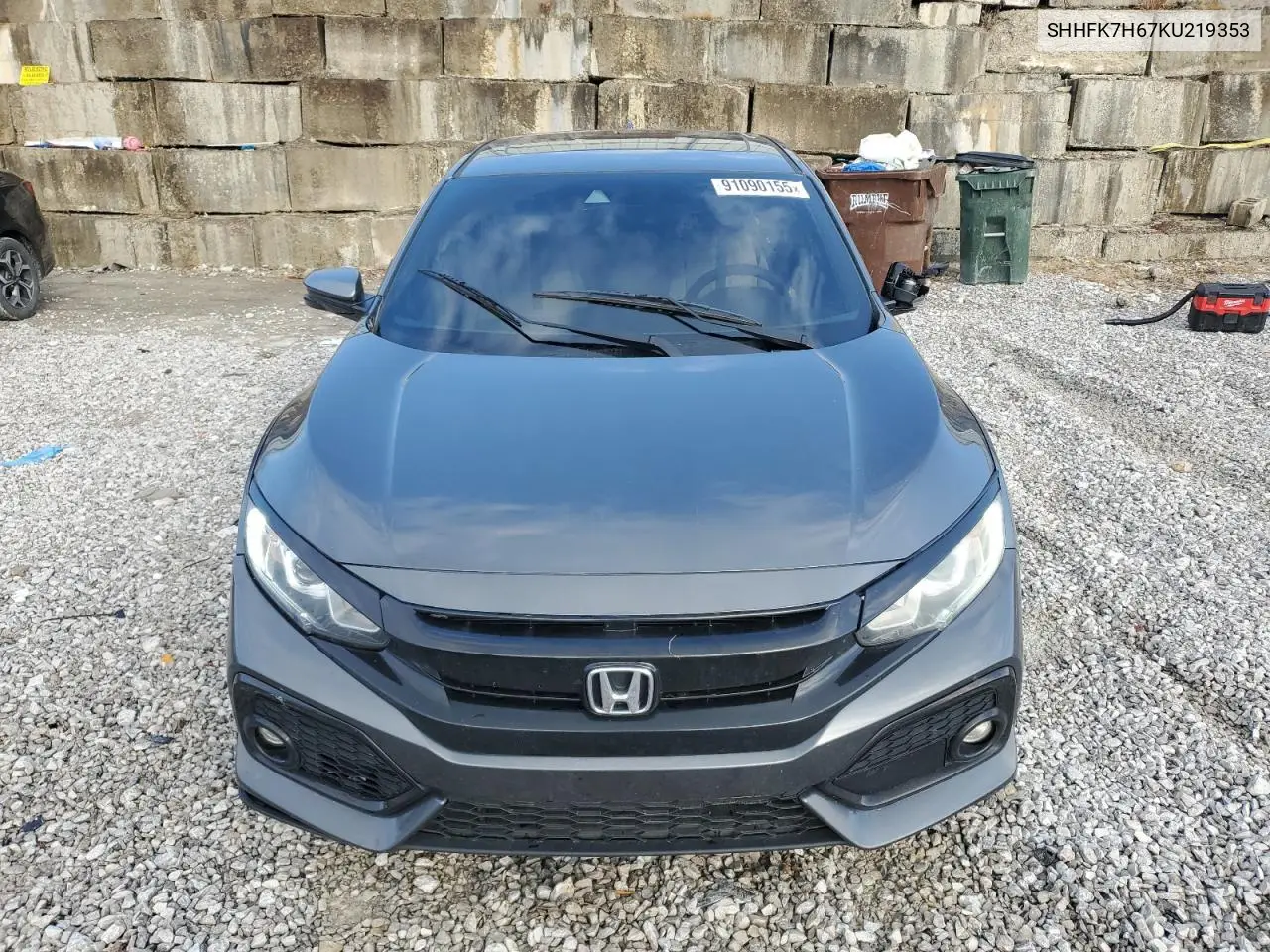 SHHFK7H67KU219353 2019 Honda Civic Ex