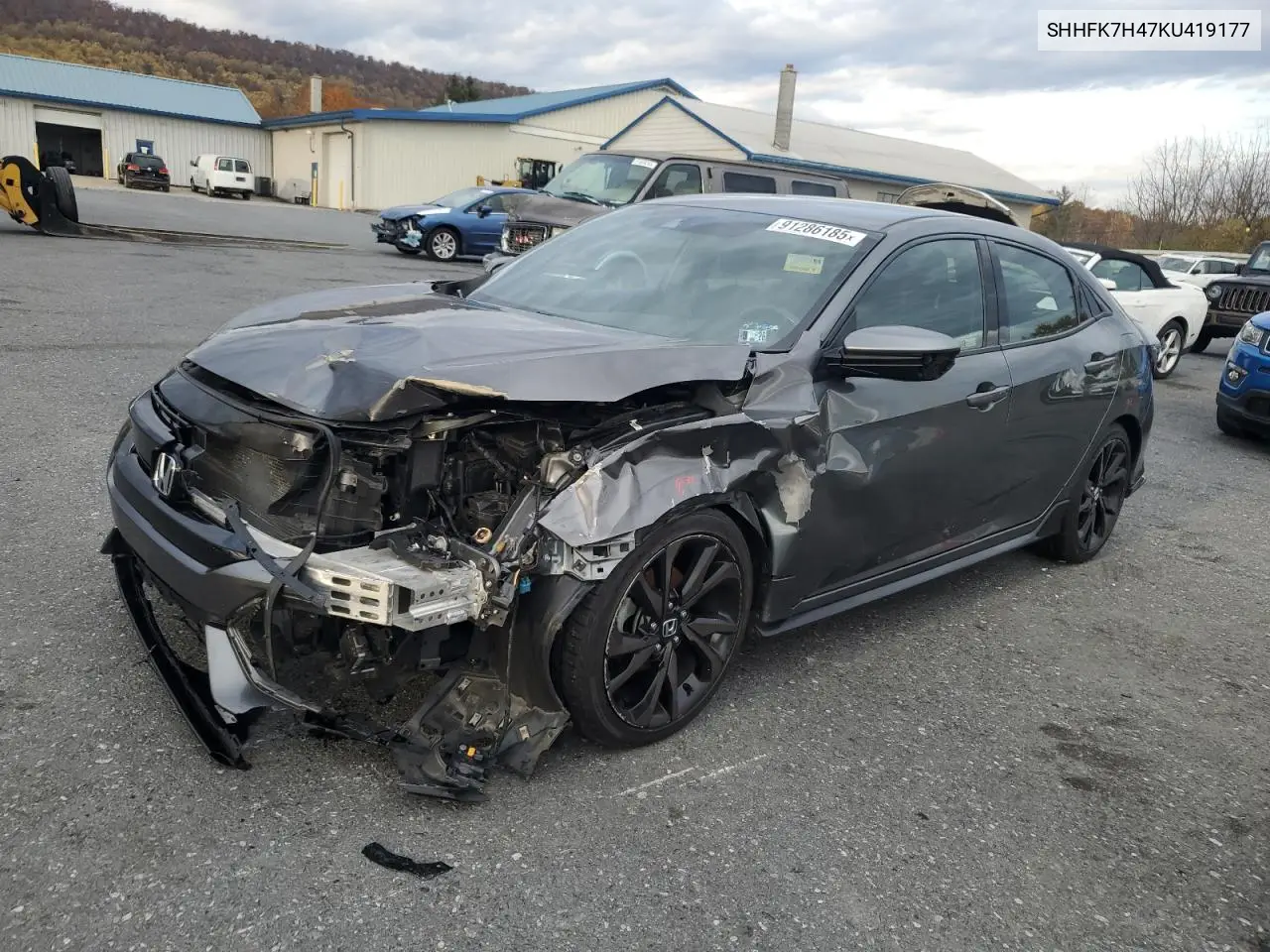 SHHFK7H47KU419177 2019 Honda Civic Sport