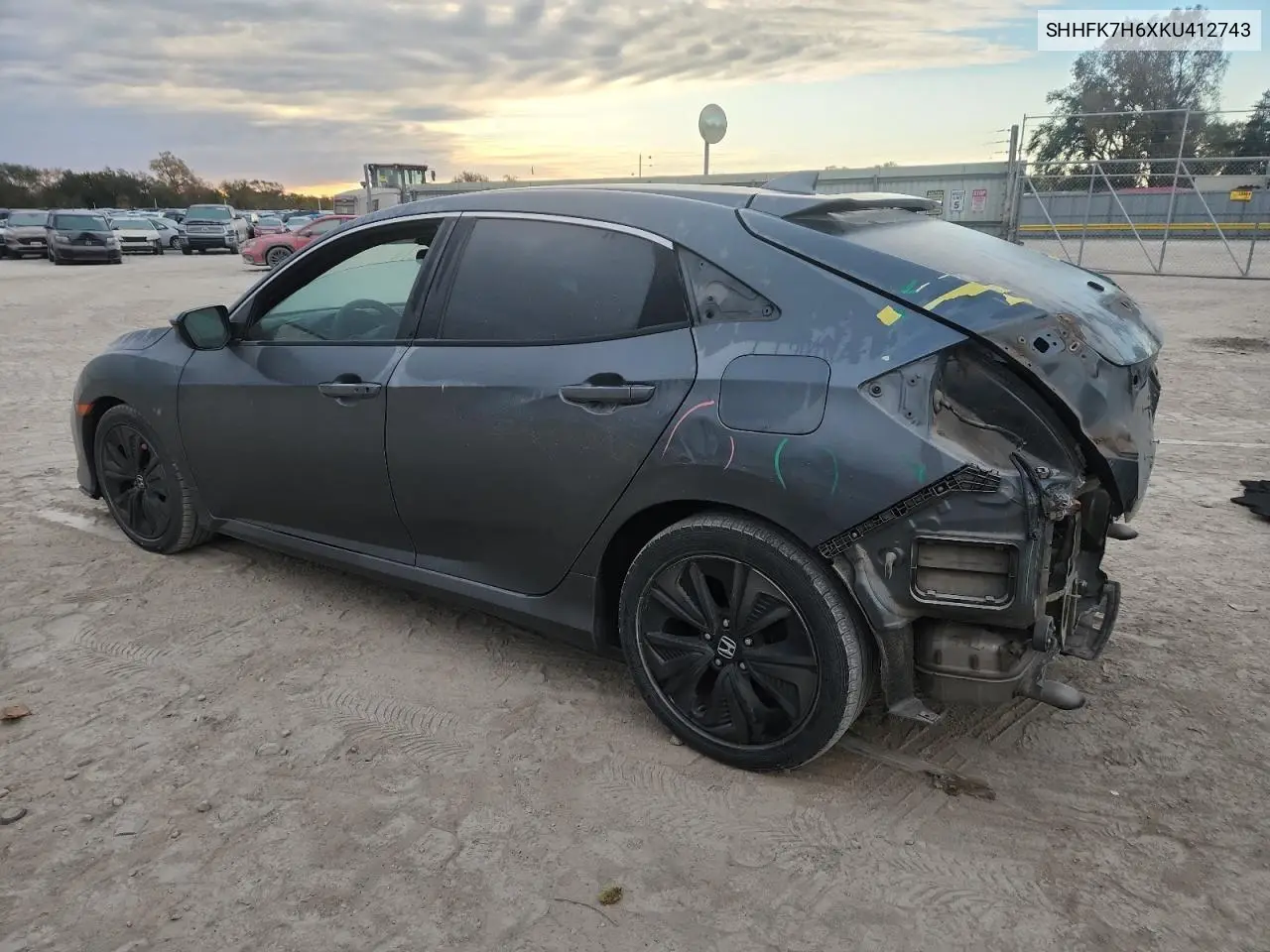 SHHFK7H6XKU412743 2019 Honda Civic Ex