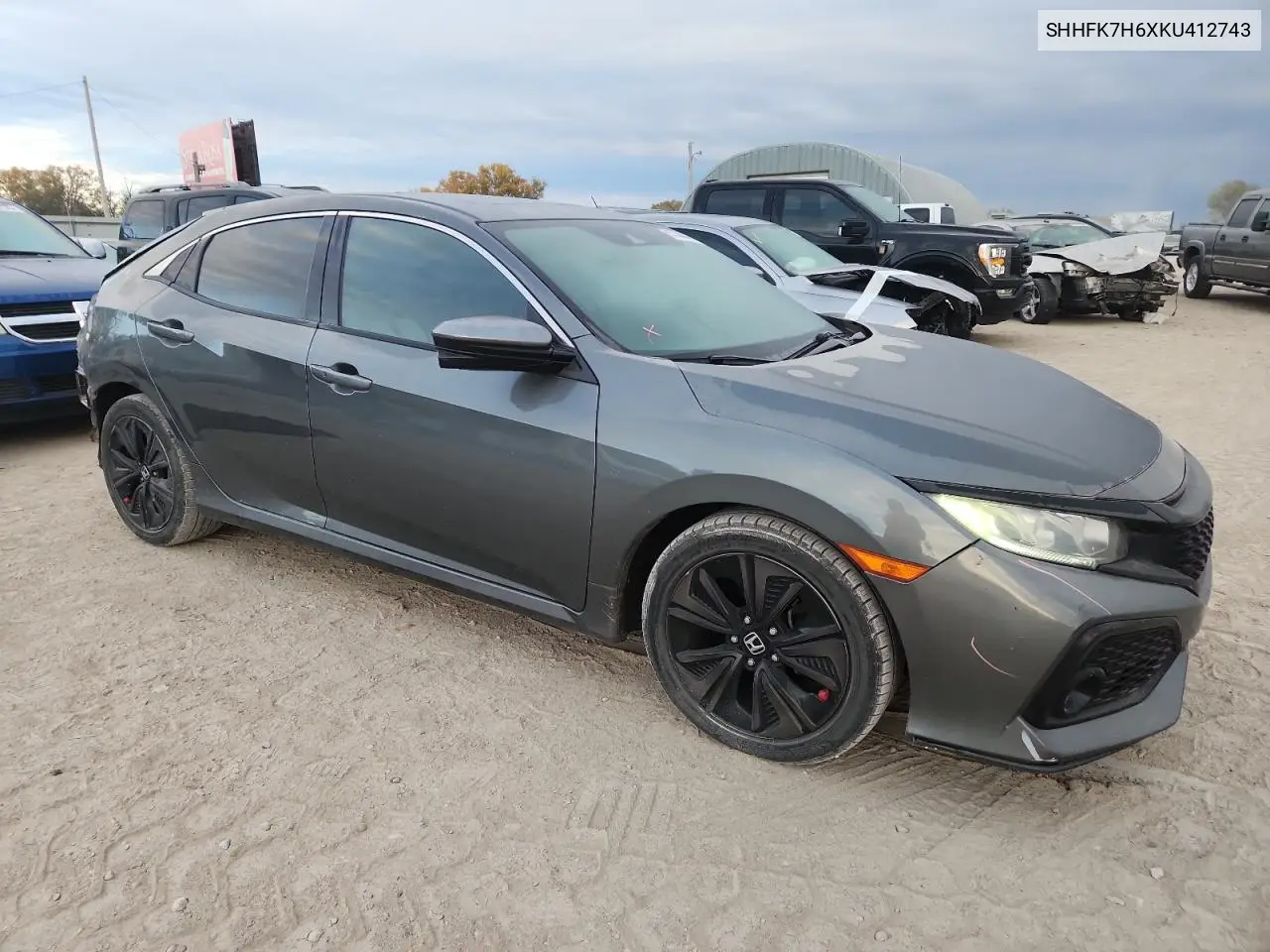 SHHFK7H6XKU412743 2019 Honda Civic Ex