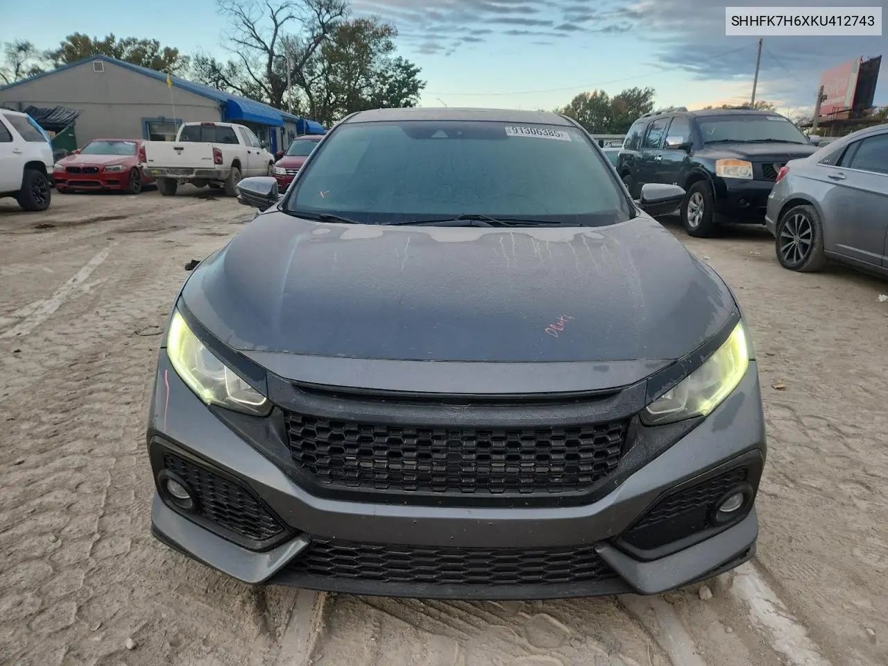 SHHFK7H6XKU412743 2019 Honda Civic Ex