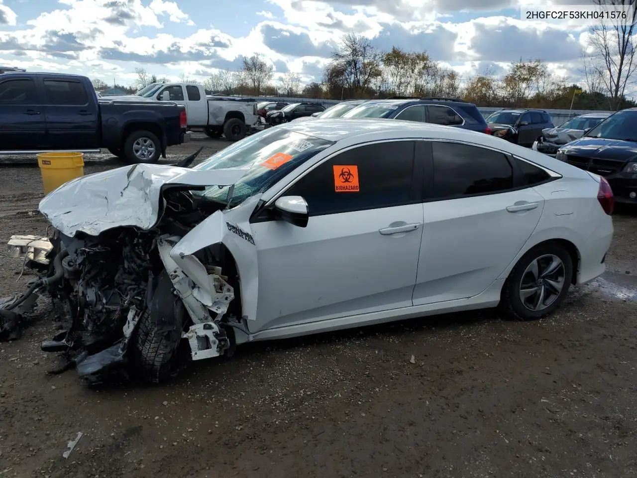 2HGFC2F53KH041576 2019 Honda Civic Lx
