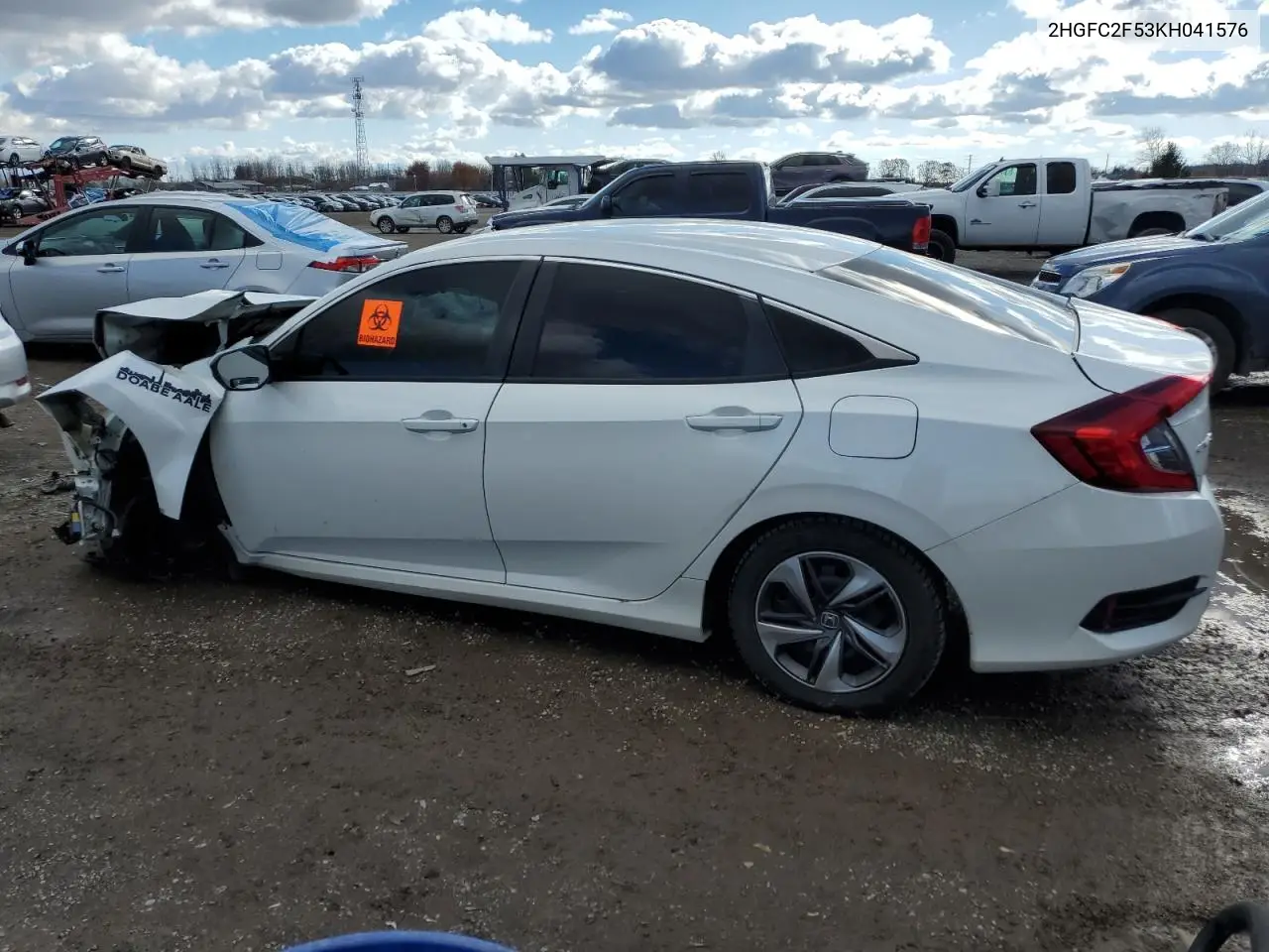 2HGFC2F53KH041576 2019 Honda Civic Lx