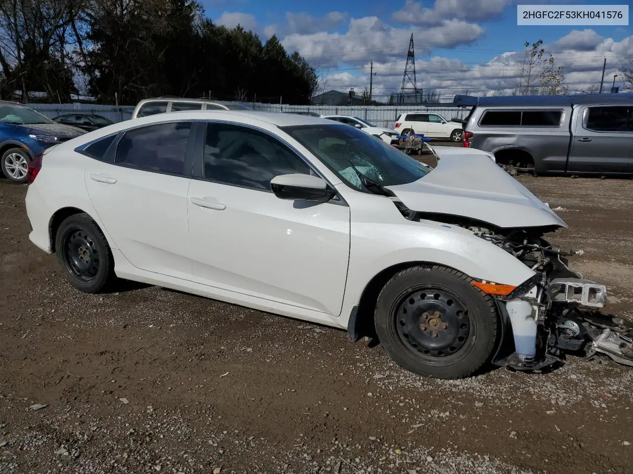2HGFC2F53KH041576 2019 Honda Civic Lx
