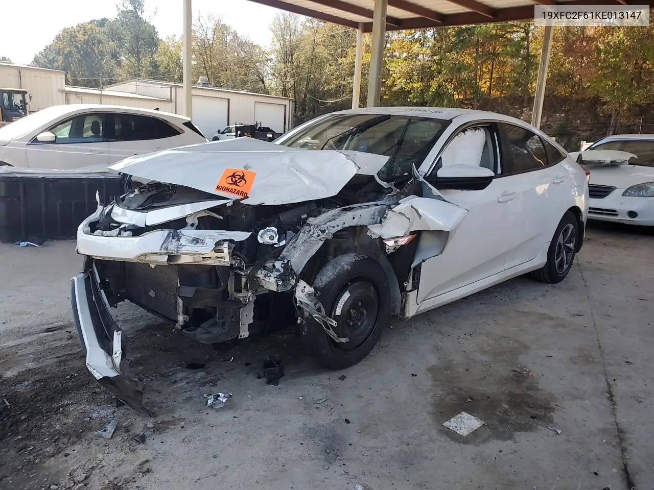 19XFC2F61KE013147 2019 Honda Civic Lx