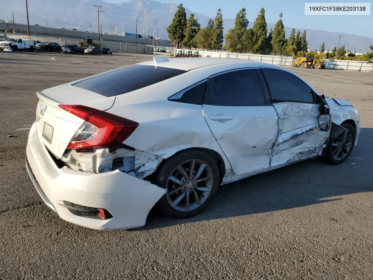 19XFC1F38KE203138 2019 Honda Civic Ex