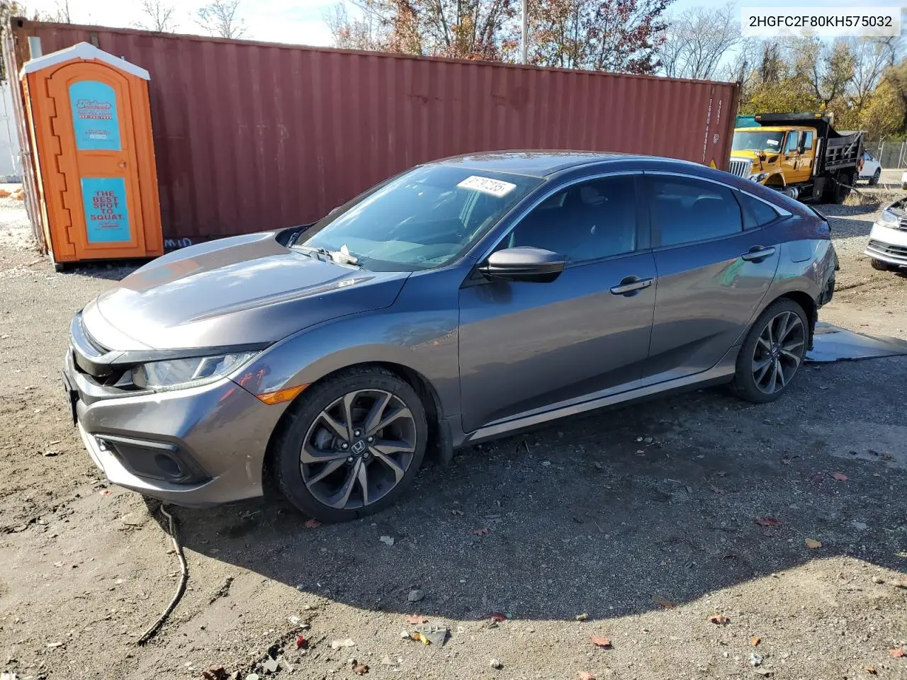 2HGFC2F80KH575032 2019 Honda Civic Sport