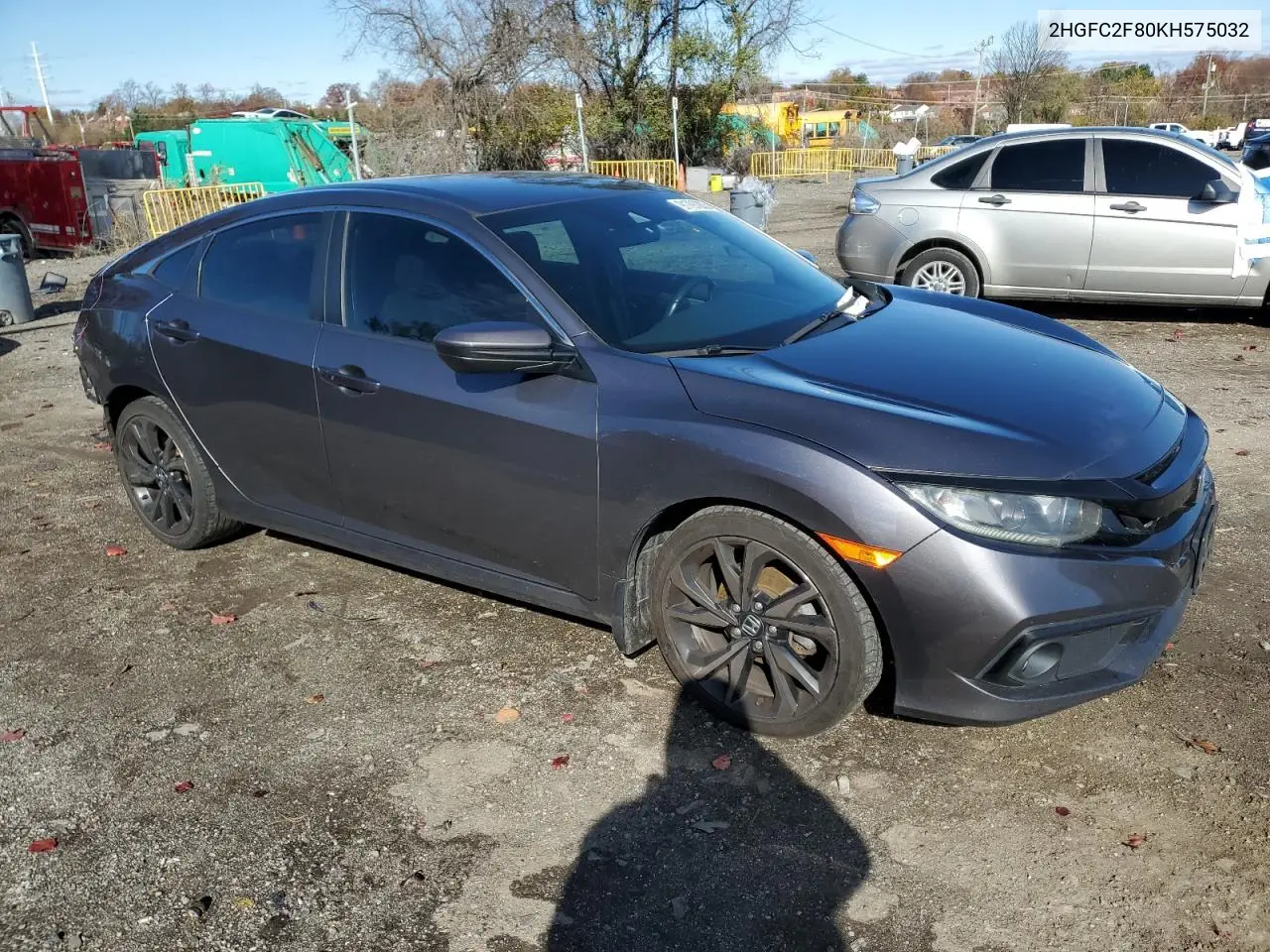 2HGFC2F80KH575032 2019 Honda Civic Sport