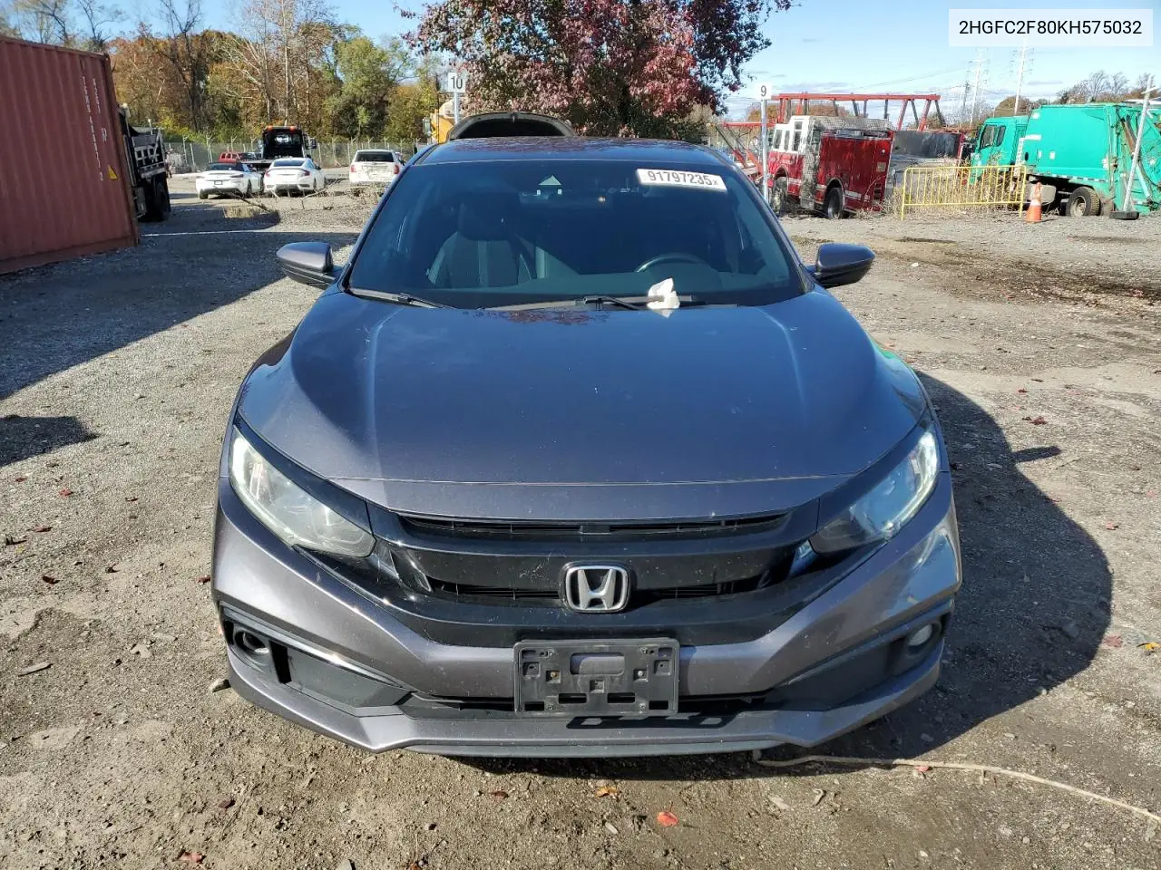 2HGFC2F80KH575032 2019 Honda Civic Sport
