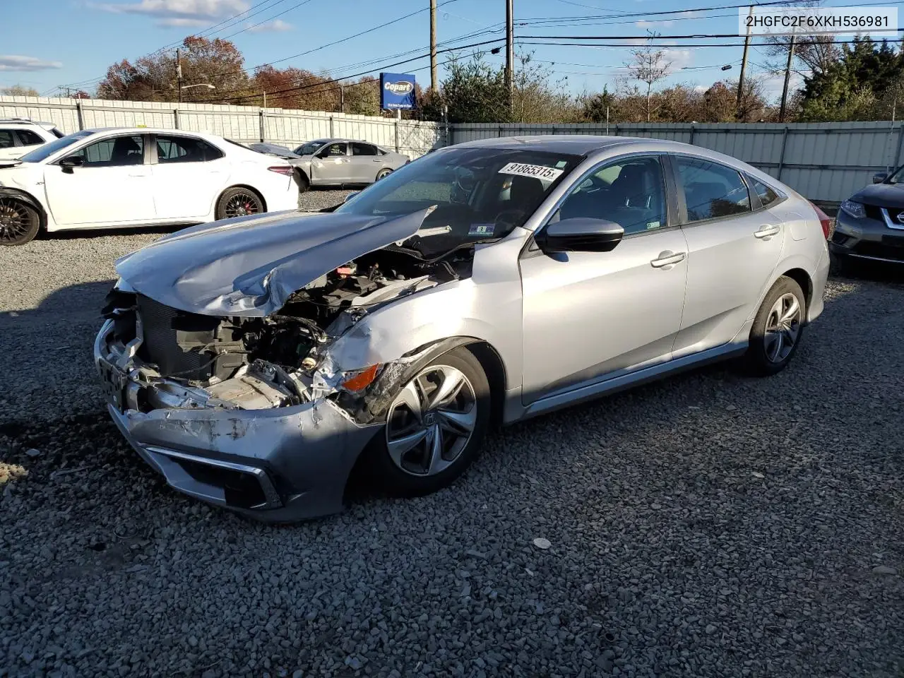 2HGFC2F6XKH536981 2019 Honda Civic Lx