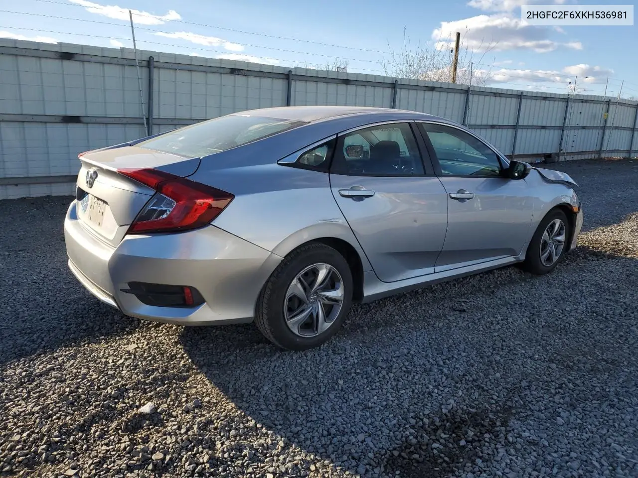 2HGFC2F6XKH536981 2019 Honda Civic Lx