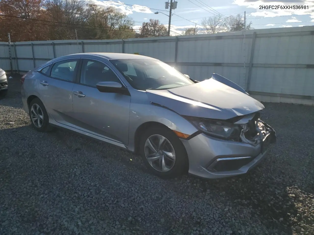 2HGFC2F6XKH536981 2019 Honda Civic Lx