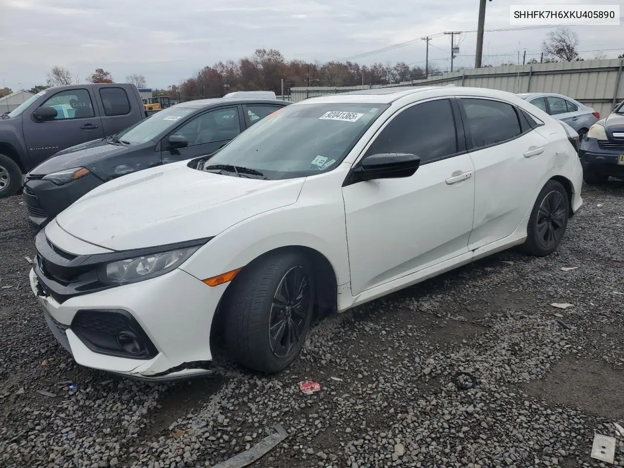 SHHFK7H6XKU405890 2019 Honda Civic Ex