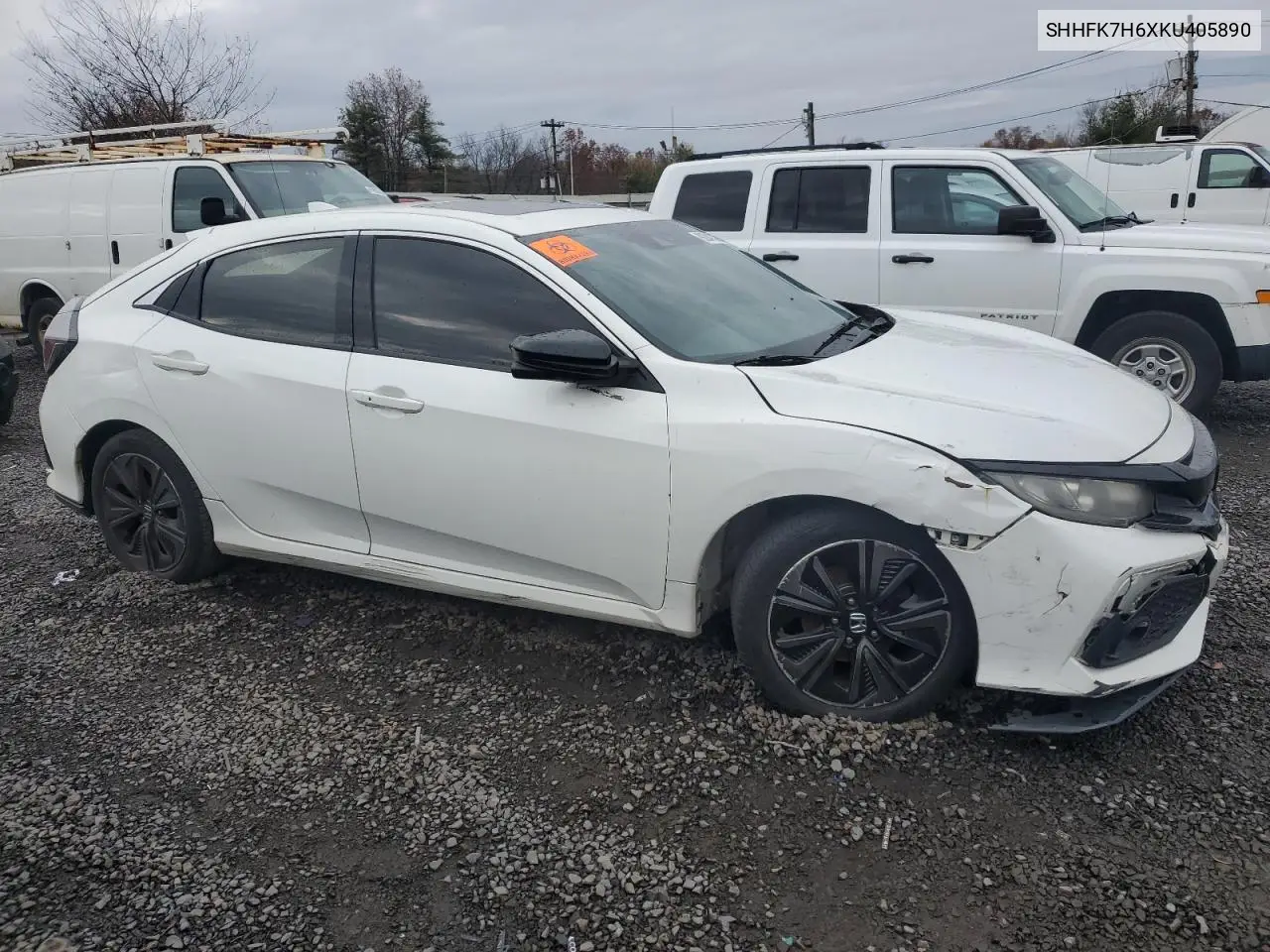 SHHFK7H6XKU405890 2019 Honda Civic Ex