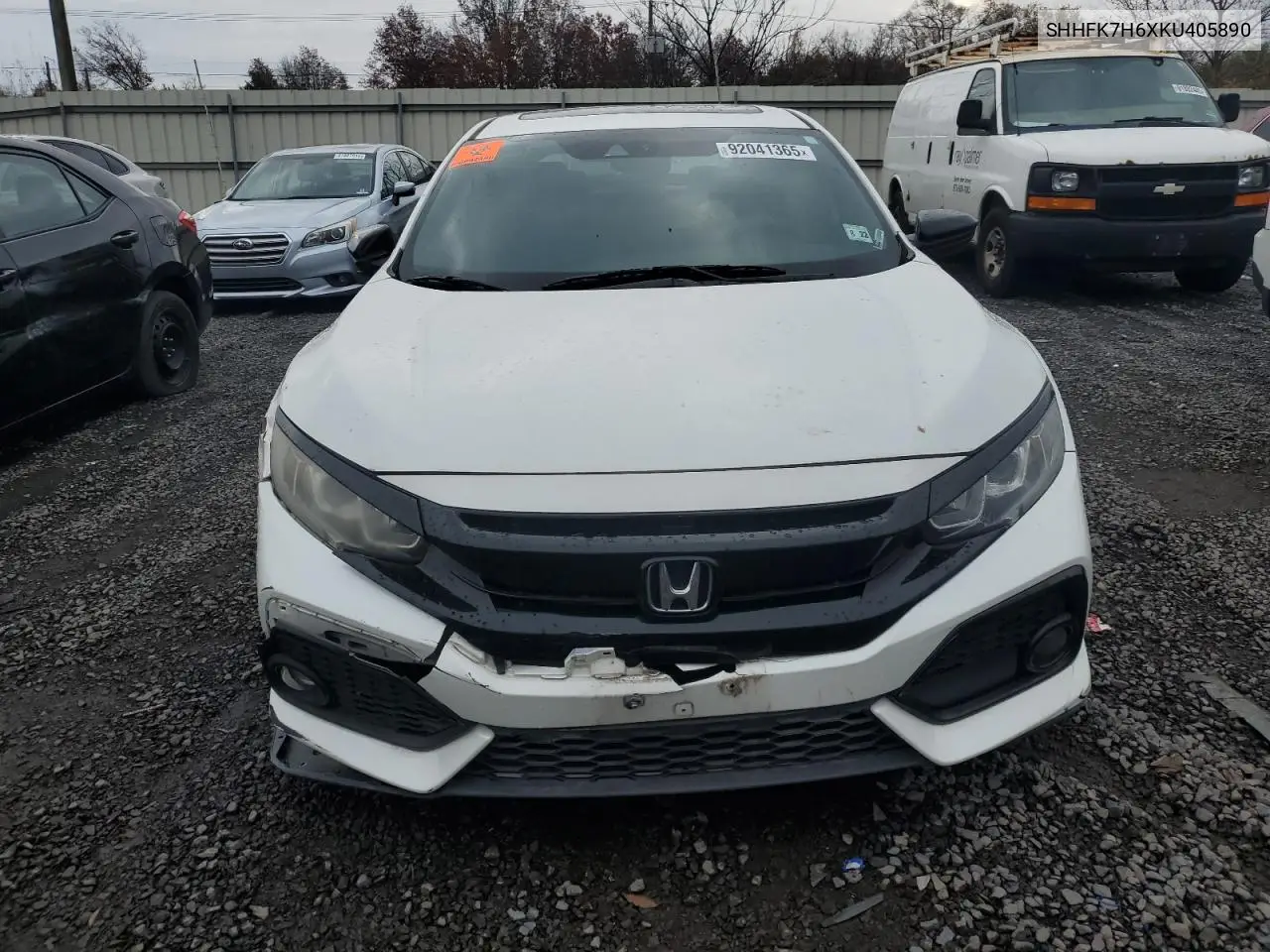 SHHFK7H6XKU405890 2019 Honda Civic Ex