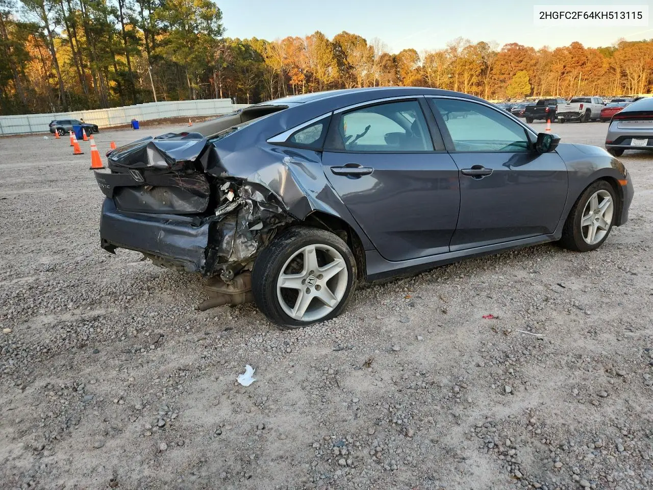 2HGFC2F64KH513115 2019 Honda Civic Lx