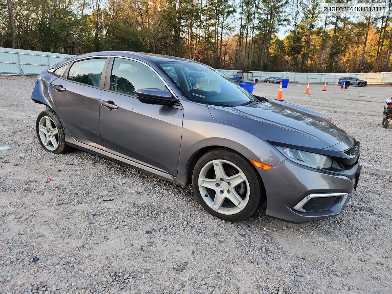 2HGFC2F64KH513115 2019 Honda Civic Lx
