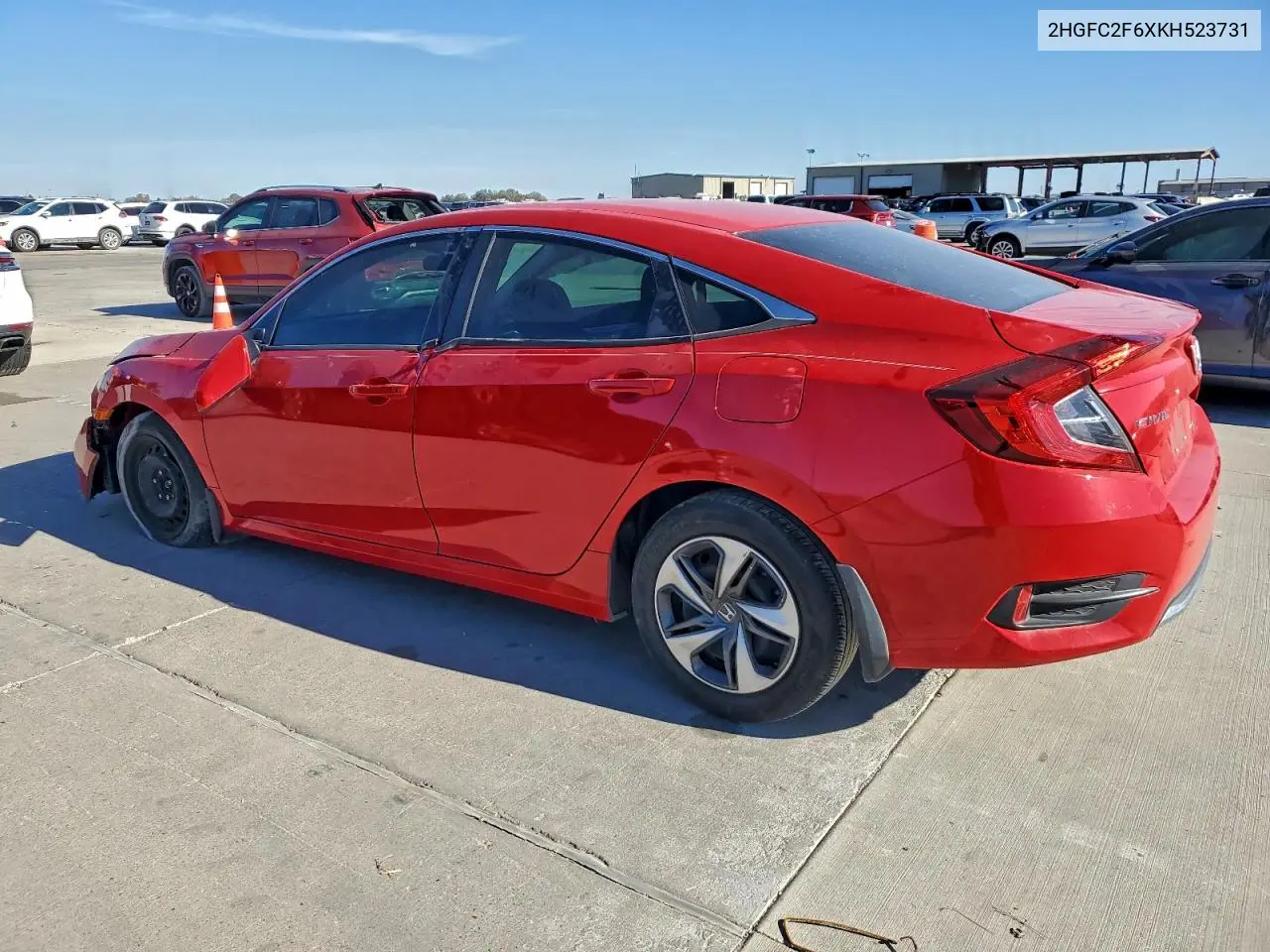 2HGFC2F6XKH523731 2019 Honda Civic Lx