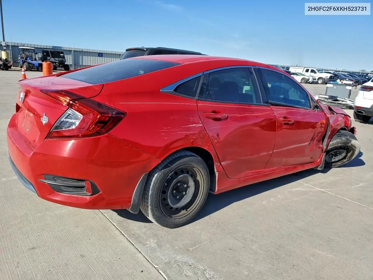 2HGFC2F6XKH523731 2019 Honda Civic Lx