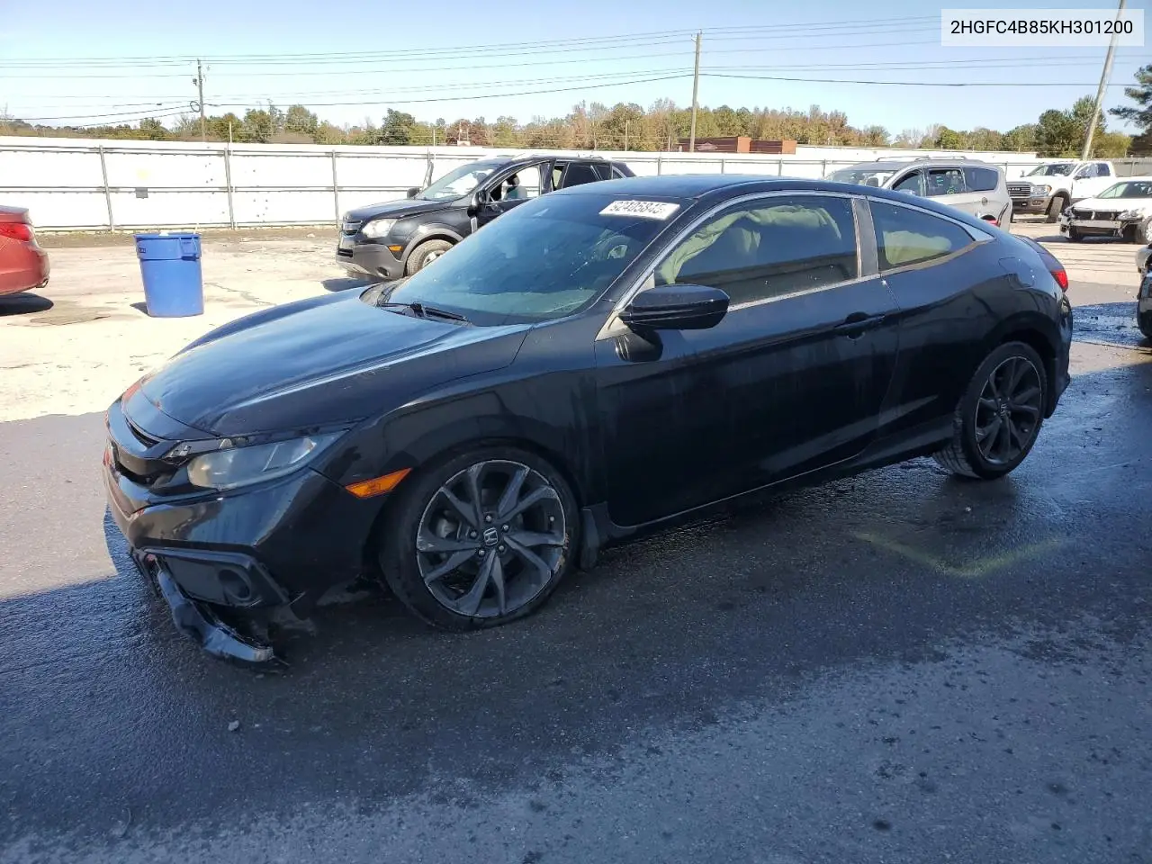 2HGFC4B85KH301200 2019 Honda Civic Sport