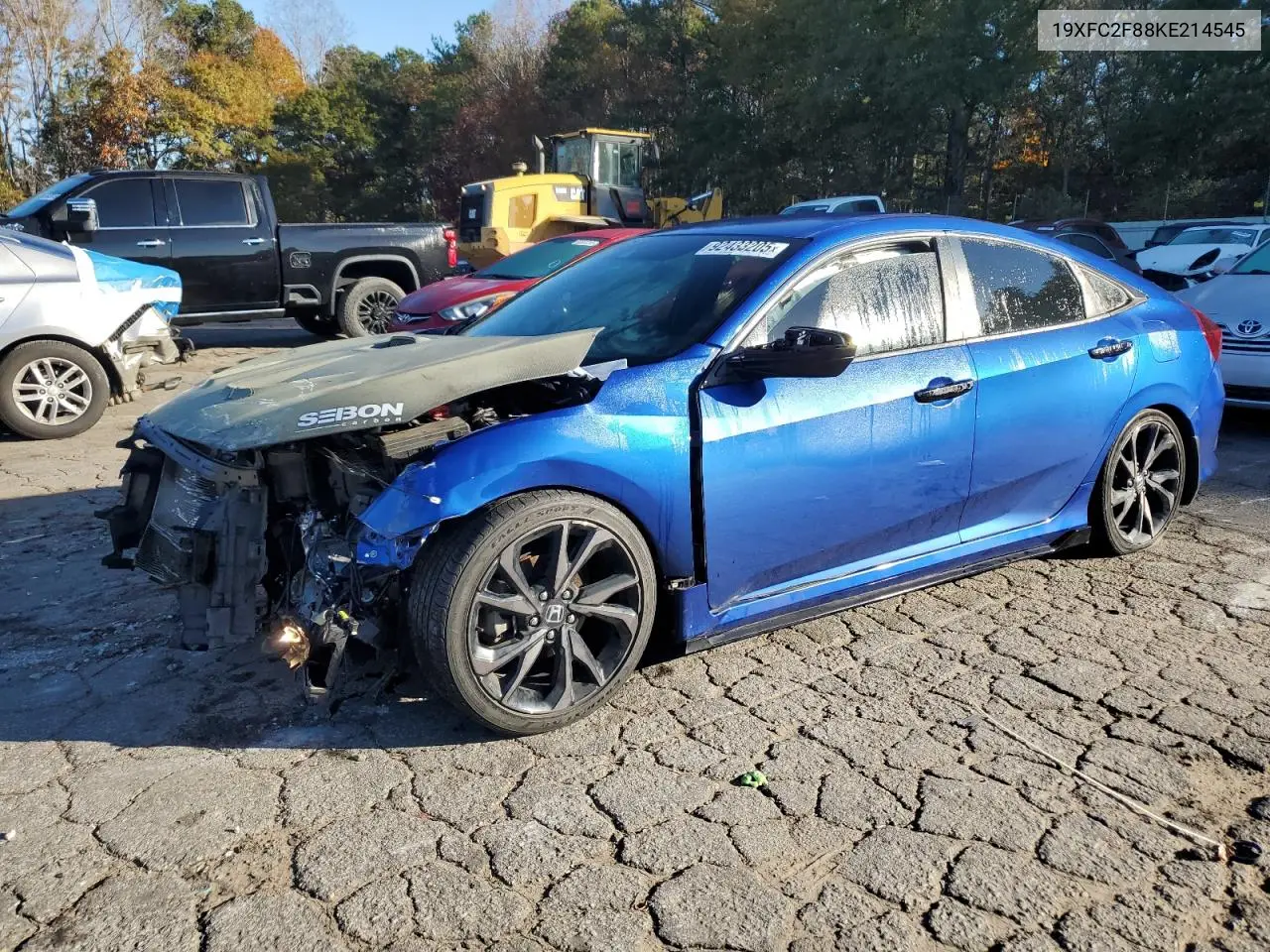 19XFC2F88KE214545 2019 Honda Civic Sport