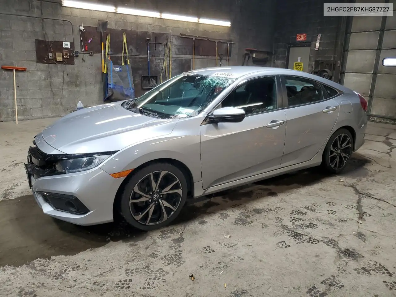 2HGFC2F87KH587727 2019 Honda Civic Sport