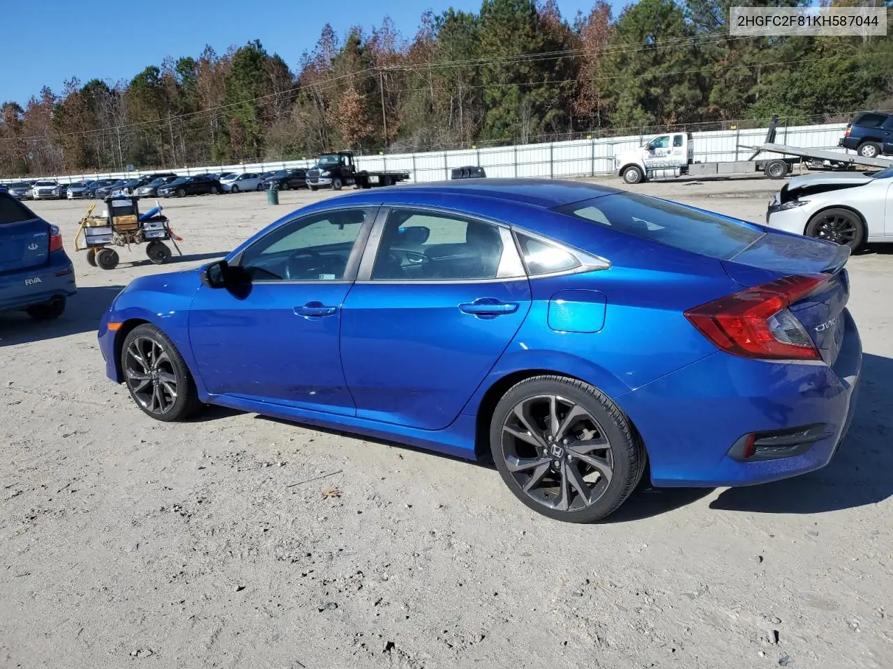 2HGFC2F81KH587044 2019 Honda Civic Sport